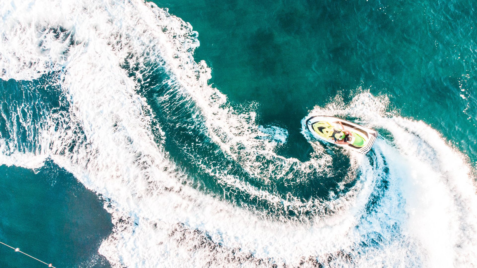 Jet ski out on the sea off Tabarca
